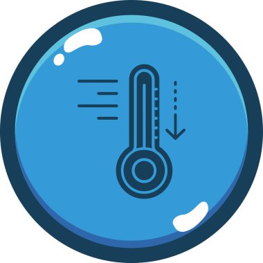 Sıcaklık. Web simgesi basit tasarım