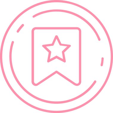 Rozet simge vektör çizim