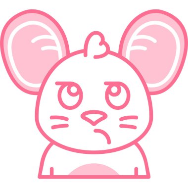 hayvan yüzlü çizgi film vektör illüstrasyon grafik tasarımı