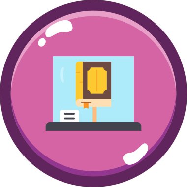 Bilgisayar. Web simgesi basit illüstrasyon