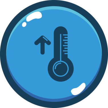 termometre simgesi vektör illüstrasyonu