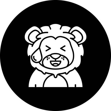 Çemberde yüzlü bir ayı. Bir ayı başının vektör illüstrasyonu