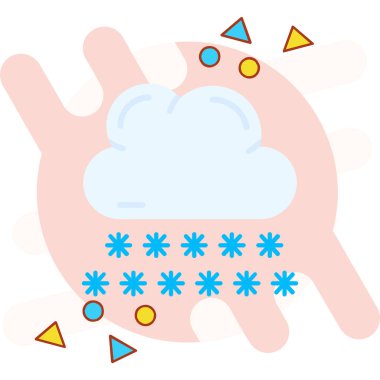 hava ve kar simgesi.