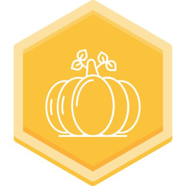 balkabağı vektör simgesi. Basit tasarım