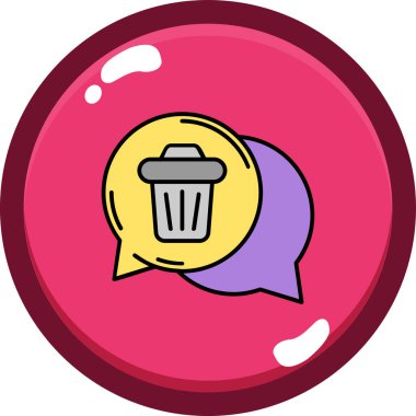 çöp simgesi vektör illüstrasyonu