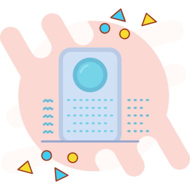 Vektör içinde mikroişlemci simgesi. logotype