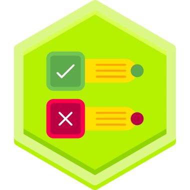 Kontrol listesi. Web simgesi basit illüstrasyon