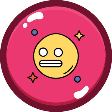 Gezegen ikonu. dış hat uzaylı vektör simgesi rengi izole edilmiş düz