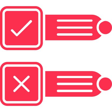 İşaret simgesini işaretle. Basit ve özet vektör simgeleri