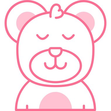 Ayı. Web simgesi basit illüstrasyon