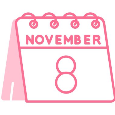 Takvim simgesi tasarımı, vektör illüstrasyonu