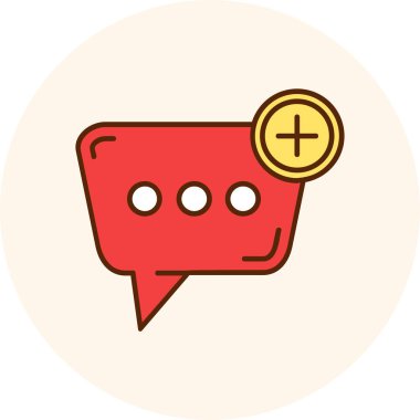 Sohbet kabarcığı vektör illüstrasyonu