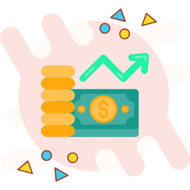 para ve finans simgesi vektör tasarımı