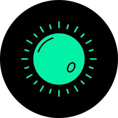 Bir saat simgesinin vektör illüstrasyonu