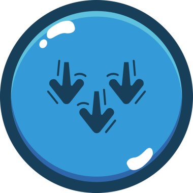 Su. Web simgesi basit illüstrasyon