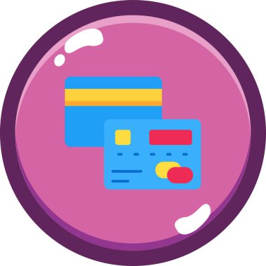 Kredi kartı vektör simgesi