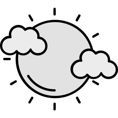 hava simgesi vektörü izole edildi