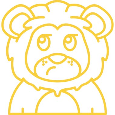 kızgın renk ikonu vektör illüstrasyonu