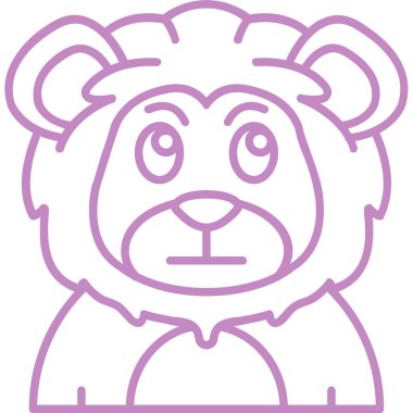 Ayı. Web simgesi basit illüstrasyon