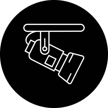 ccTV kamera simgesinin vektör illüstrasyonu