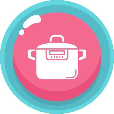 Modern b 'nin vektör çizimi yemek yapma ikonundan yoksundur