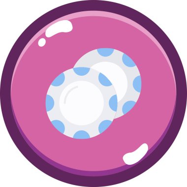 - Şeker. Web simgesi vektör illüstrasyonu