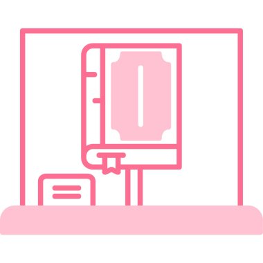 Yazıcı simgesi vektör illüstrasyonu