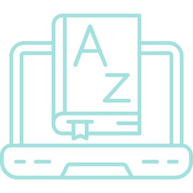 Bilgisayar ekranı. Web simgesi basit tasarım