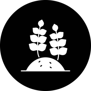 Eşsiz Bitki Vektörü Kabartma Simgesi