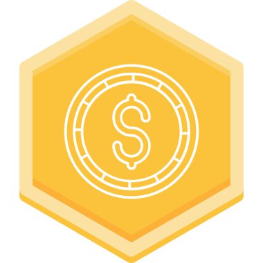 Para için. Web simgesi basit illüstrasyon