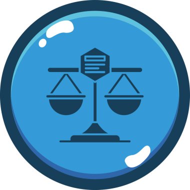 Eğilim biçimi izole edilmiş arkaplandaki ölçek simgesini dengele