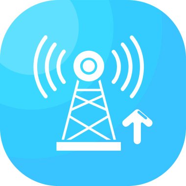 Radyo anteni vektör simgesi