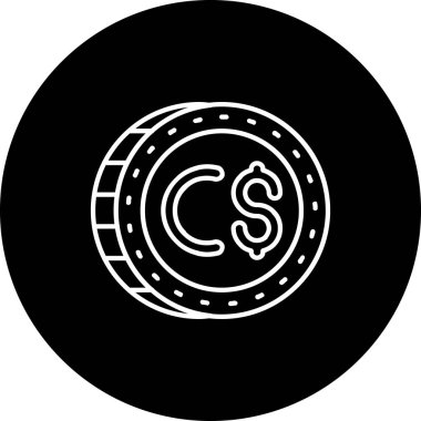 Bozuk Para Simgesi Moda Biçiminde İzole Arkaplan