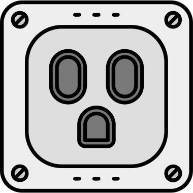 soket simge vektör çizim