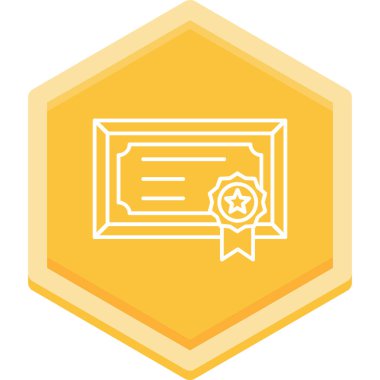 Rozet. Web simgesi basit illüstrasyon