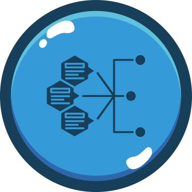 şebeke. Web simgesi basit illüstrasyon