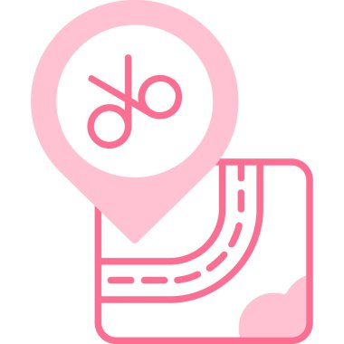 Harita iğnesi. Basit resimleme