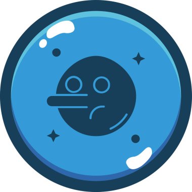 Uzaylı. Web simgesi vektör illüstrasyonu