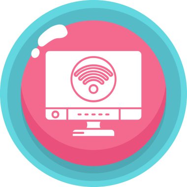 - İnternet. Web simgesi basit illüstrasyon