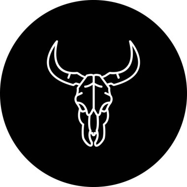 Boğa başlı simge, basit stil