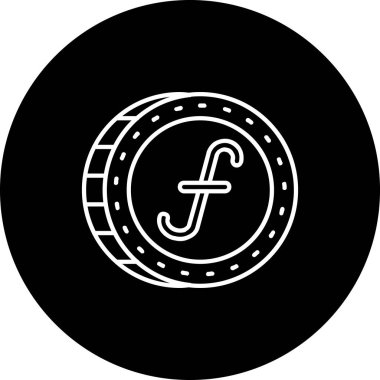 F harfi simgesinin vektör çizimi