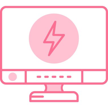 güç simgesi, modern vektör çizimi tasarımı