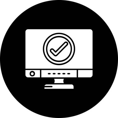 vektör simgesini kontrol et modern basit illüstrasyon