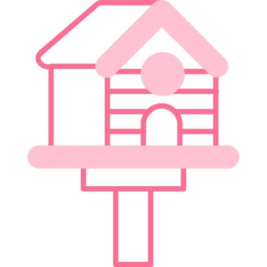 Ev. Web simgesi basit illüstrasyon