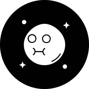 Astronomi simgesi, basit vektör çizimi