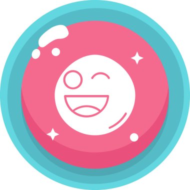 emoji. Web simgesi basit illüstrasyon