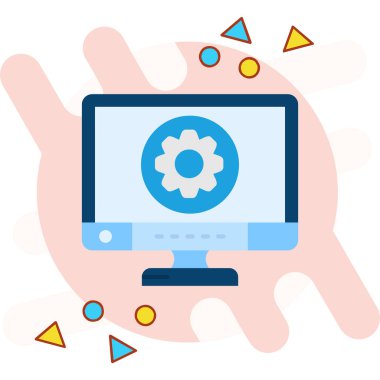 İnternet web simgesi vektör illüstrasyonu