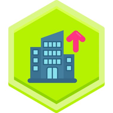 Modern bir binanın vektör çizimi