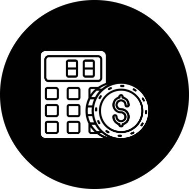 İş ve finans simgesinin vektör illüstrasyonu