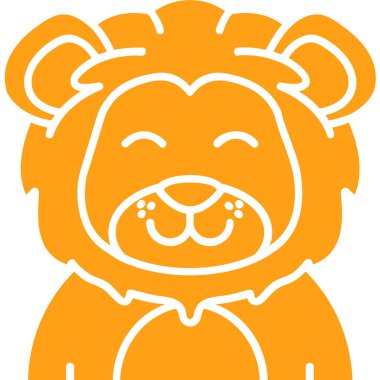 Hayvan Çin kağıt ikonu doldurulmuş - taslak biçimi